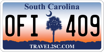 SC license plate OFI409