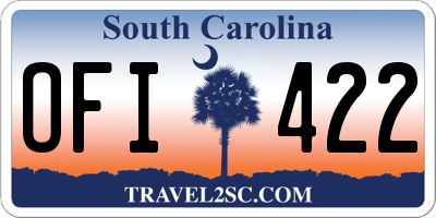 SC license plate OFI422