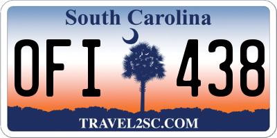 SC license plate OFI438