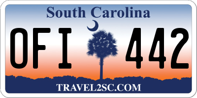 SC license plate OFI442