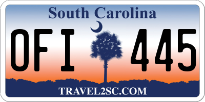 SC license plate OFI445