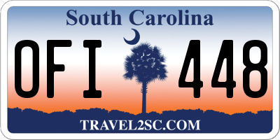 SC license plate OFI448