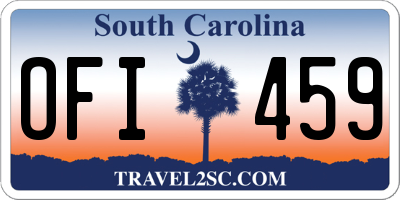 SC license plate OFI459