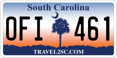 SC license plate OFI461