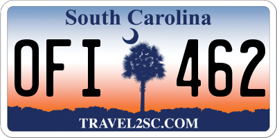 SC license plate OFI462