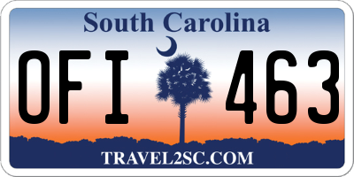 SC license plate OFI463