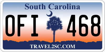 SC license plate OFI468