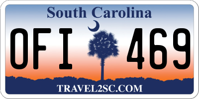 SC license plate OFI469