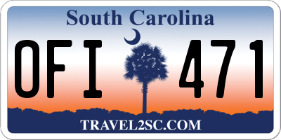 SC license plate OFI471