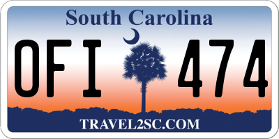 SC license plate OFI474