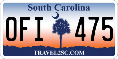 SC license plate OFI475
