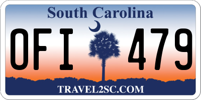 SC license plate OFI479