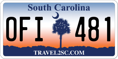 SC license plate OFI481