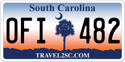 SC license plate OFI482