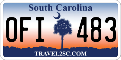 SC license plate OFI483