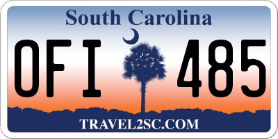 SC license plate OFI485