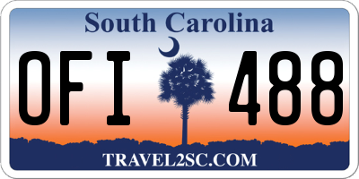 SC license plate OFI488