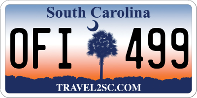 SC license plate OFI499