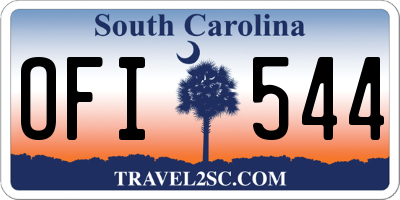 SC license plate OFI544