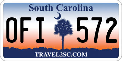 SC license plate OFI572