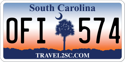 SC license plate OFI574