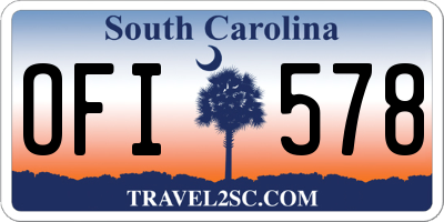 SC license plate OFI578