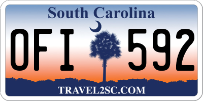 SC license plate OFI592