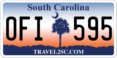 SC license plate OFI595