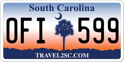 SC license plate OFI599