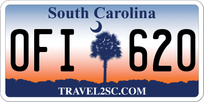 SC license plate OFI620
