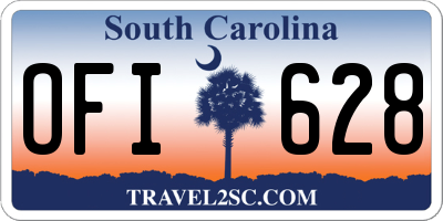 SC license plate OFI628