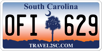 SC license plate OFI629
