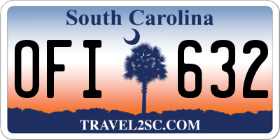 SC license plate OFI632