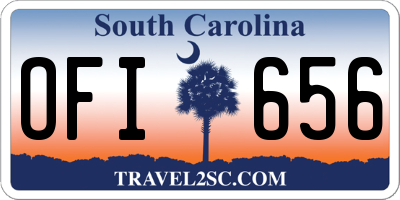 SC license plate OFI656