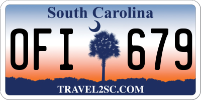 SC license plate OFI679
