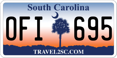 SC license plate OFI695