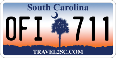 SC license plate OFI711