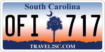 SC license plate OFI717