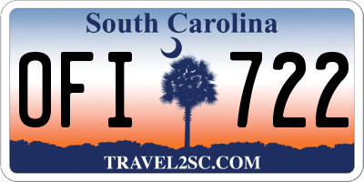 SC license plate OFI722
