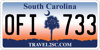 SC license plate OFI733