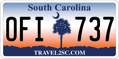 SC license plate OFI737