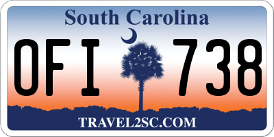 SC license plate OFI738