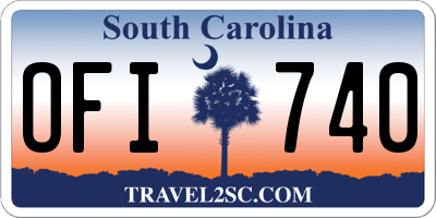 SC license plate OFI740