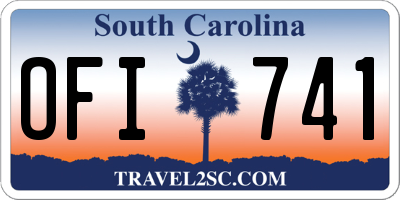 SC license plate OFI741