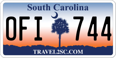 SC license plate OFI744
