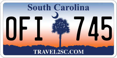 SC license plate OFI745