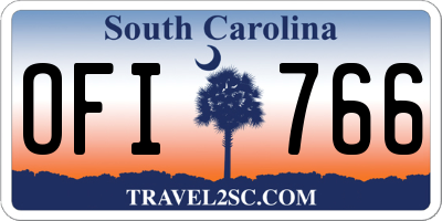 SC license plate OFI766