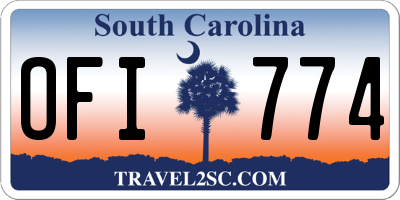 SC license plate OFI774