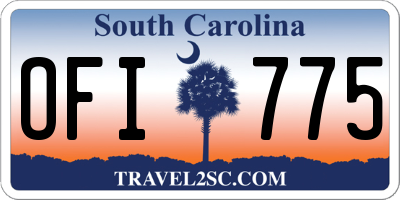 SC license plate OFI775