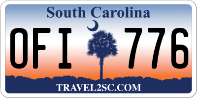 SC license plate OFI776